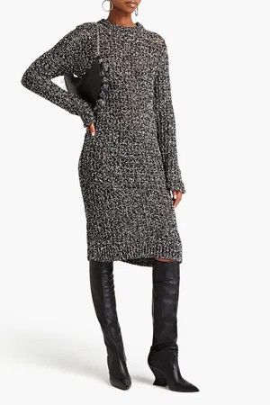 Acne Studios o1y0725 Midi Dress in Black/White Size S / US 4 / IT 40 - 2 Thumbnail