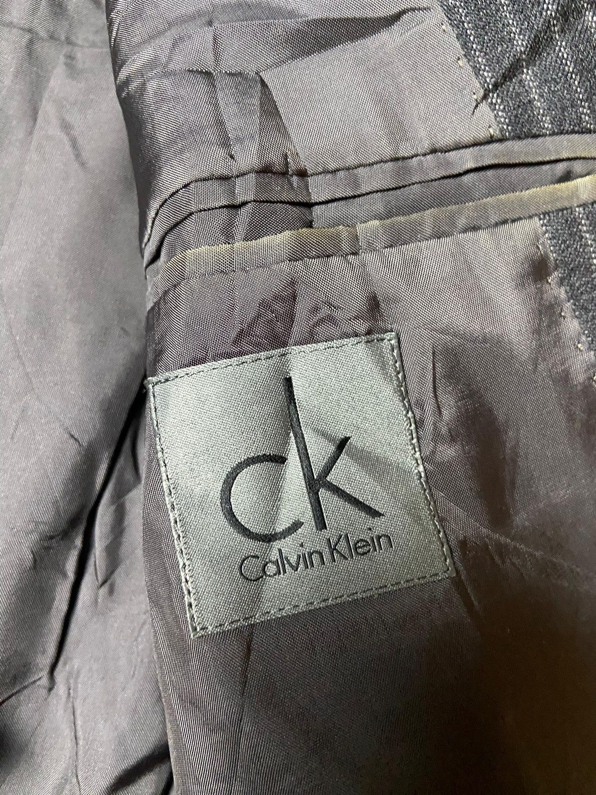 Calvin Klein × Designer × Vintage CK Calvin Klein Stripes Light Coat (121) Size US XXS / EU 40 - 10 Thumbnail
