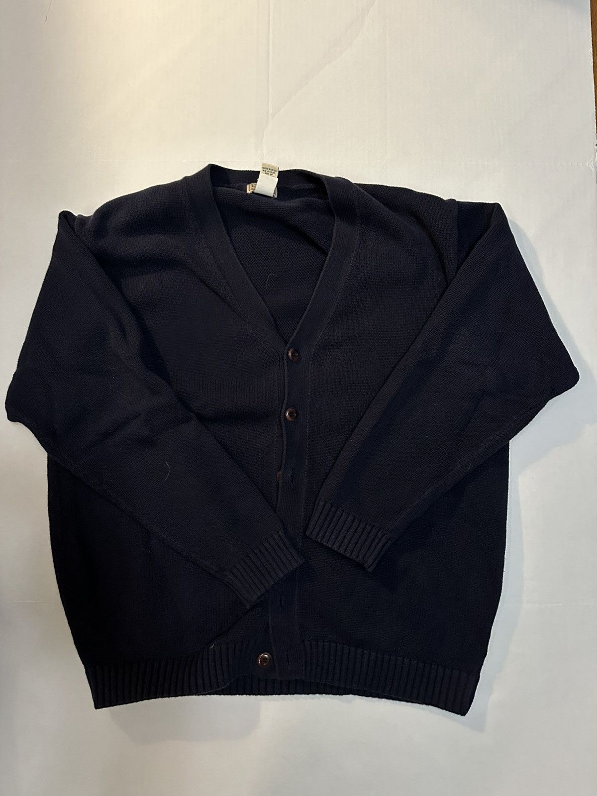 L.L. Bean × Vintage Vintage Navy LL Bean Cardigan Size US XL / EU 56 / 4 - 1 Thumbnail