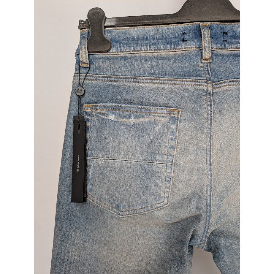 Amiri o1rshd1 Q:2 / Denim Repair Thrasher Jeans in Clay Indigo Size US 32 / EU 48 - 16 Thumbnail