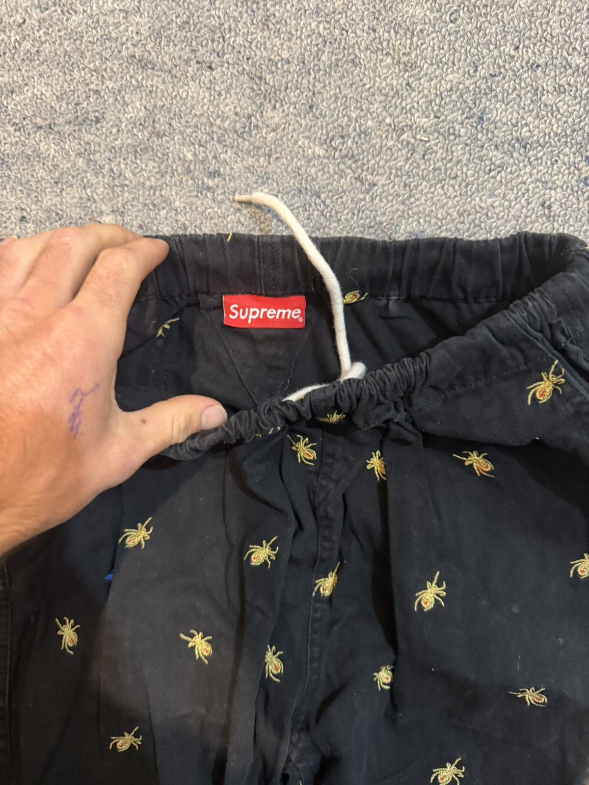 Supreme Small Supreme spider embroidery pants Size US 30 / EU 46 - 2 Thumbnail