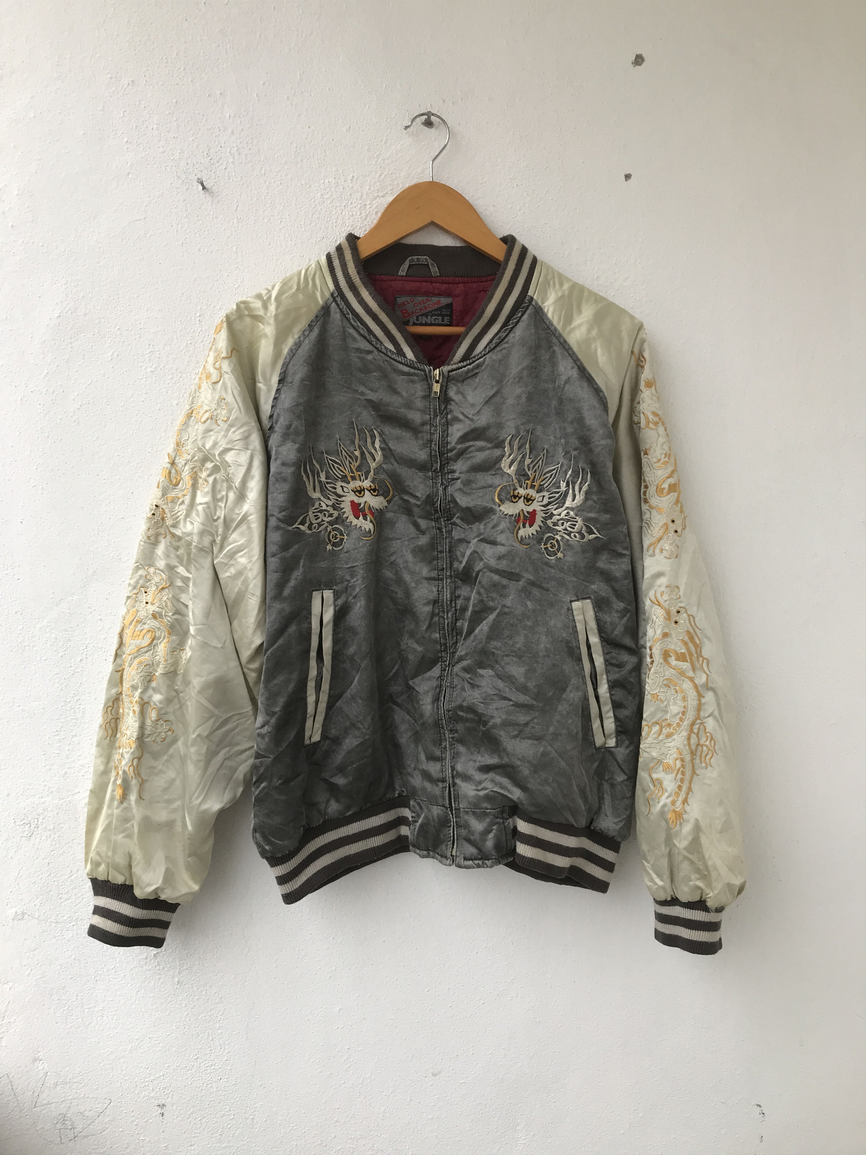 Japanese Brand Sukajan Jacket embroidery Size US L / EU 52-54 / 3 - 1 Thumbnail