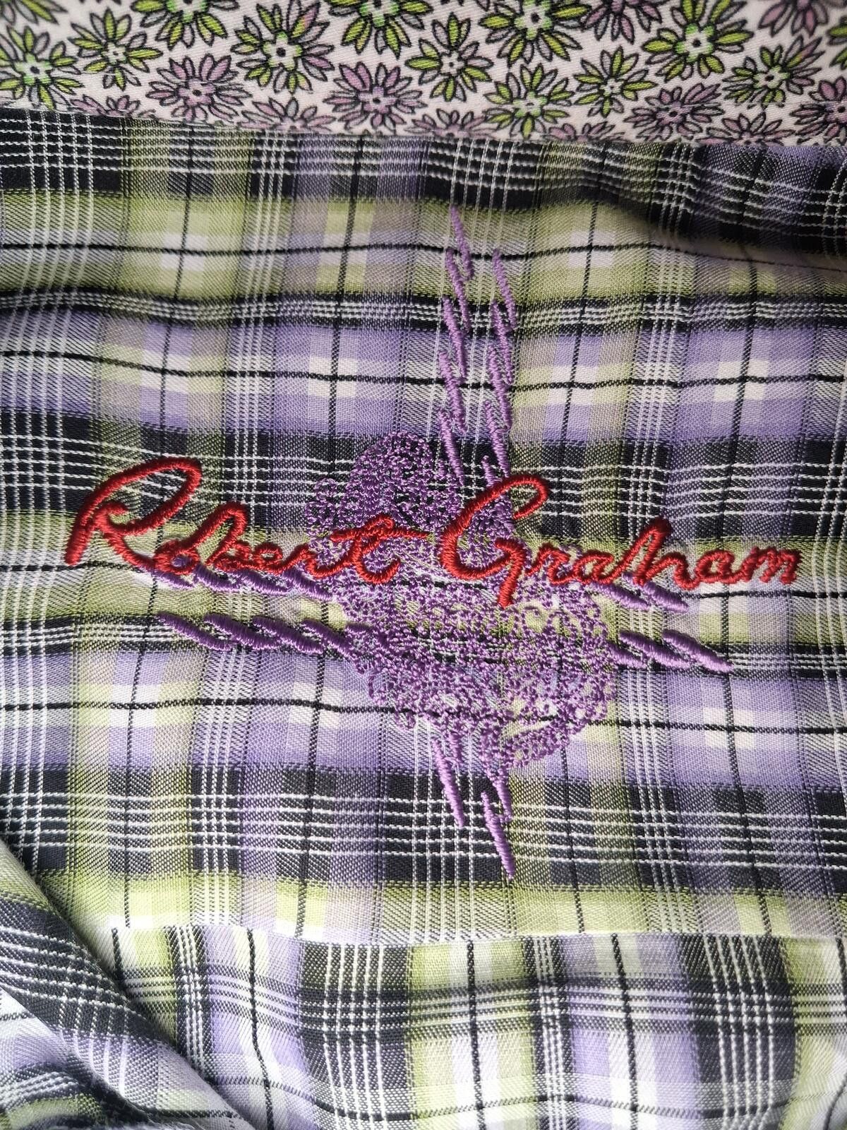 Robert Graham Robert Graham Shirt XL Multicolor Plaid Cotton Flip Cuff Size US XL / EU 56 / 4 - 2 Thumbnail