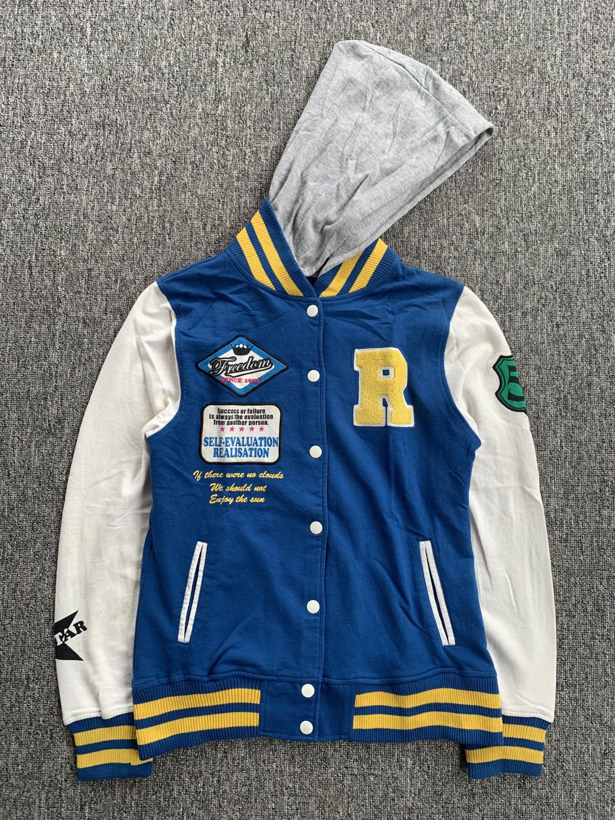 Japanese Brand Rare Je Voudrais Gothic Emblem Poem Jacket with Hoodie Size L / US 10 / IT 46 - 3 Thumbnail