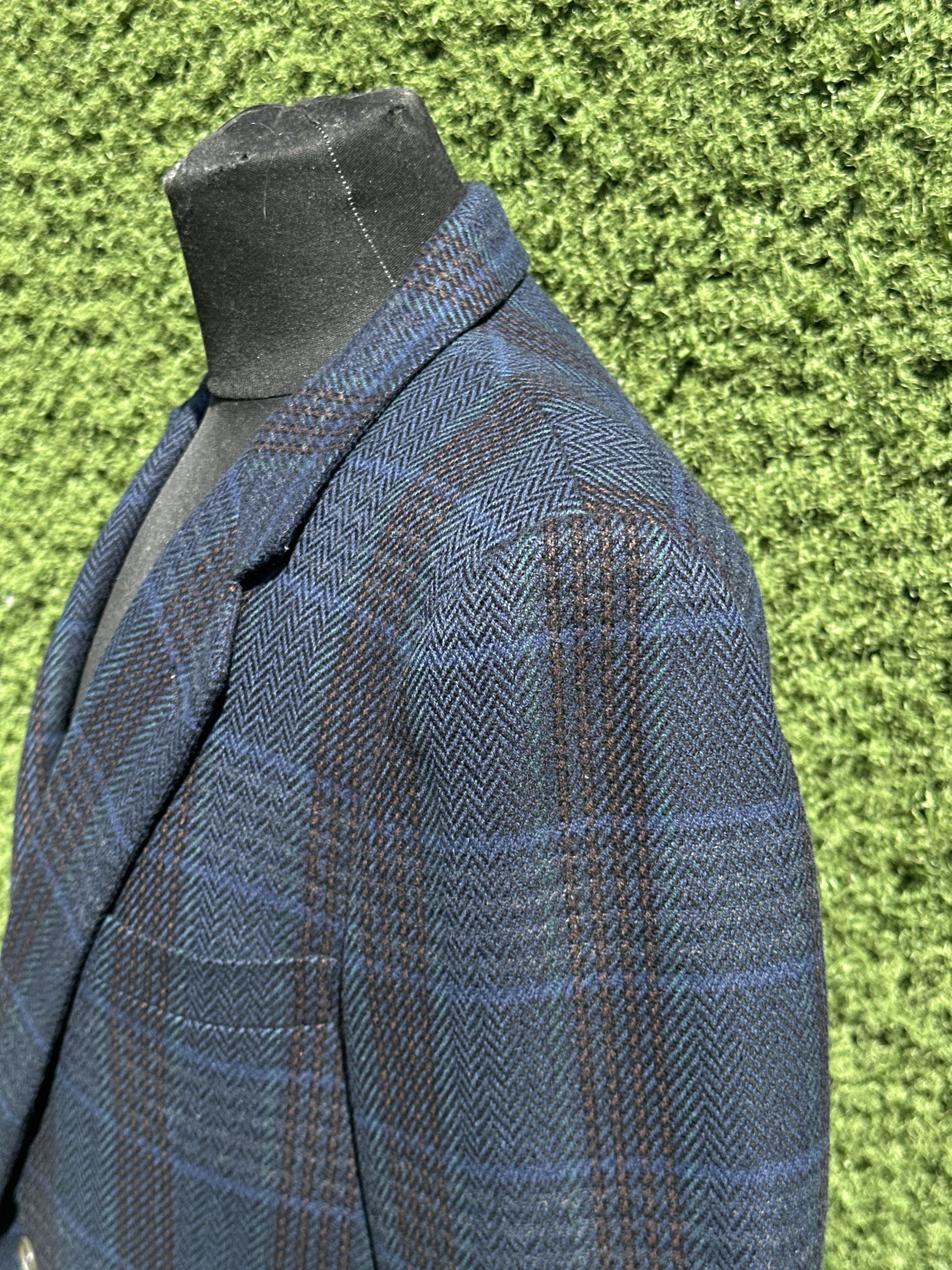 Burberry Burberrys London Vintage Wool Cashmere Check Blazer 50 6 R Size 50R - 10 Thumbnail