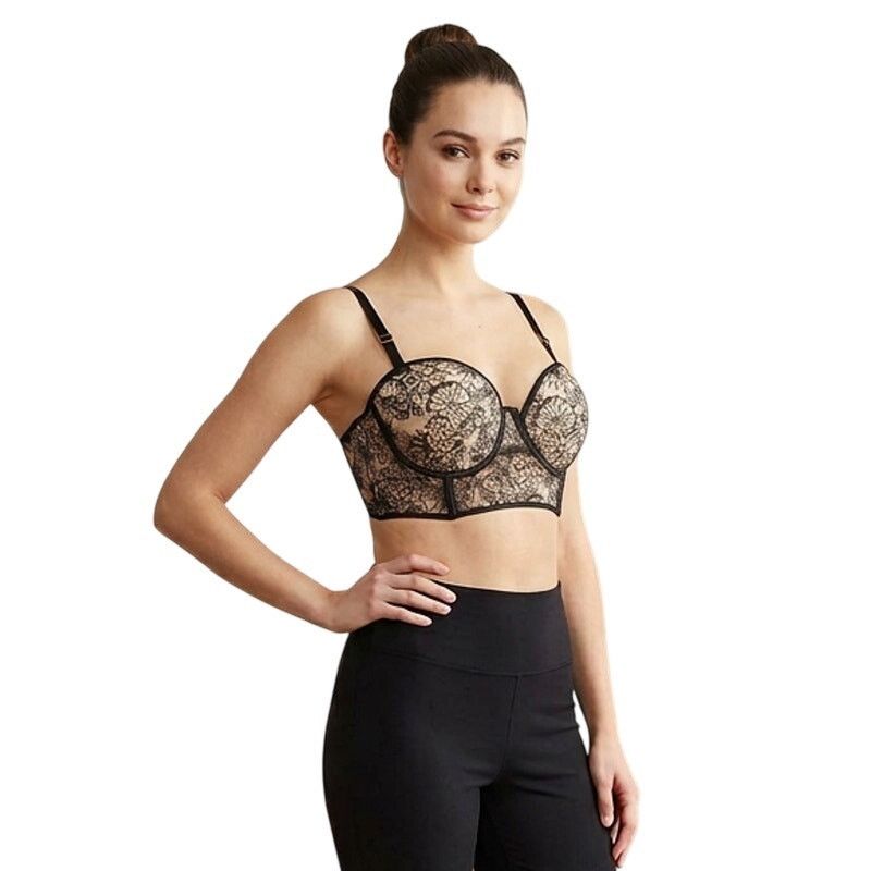 Victoria's Secret Victoria's Secret Black Long Line Balconette Bra, 32D Size ONE SIZE - 1 Thumbnail