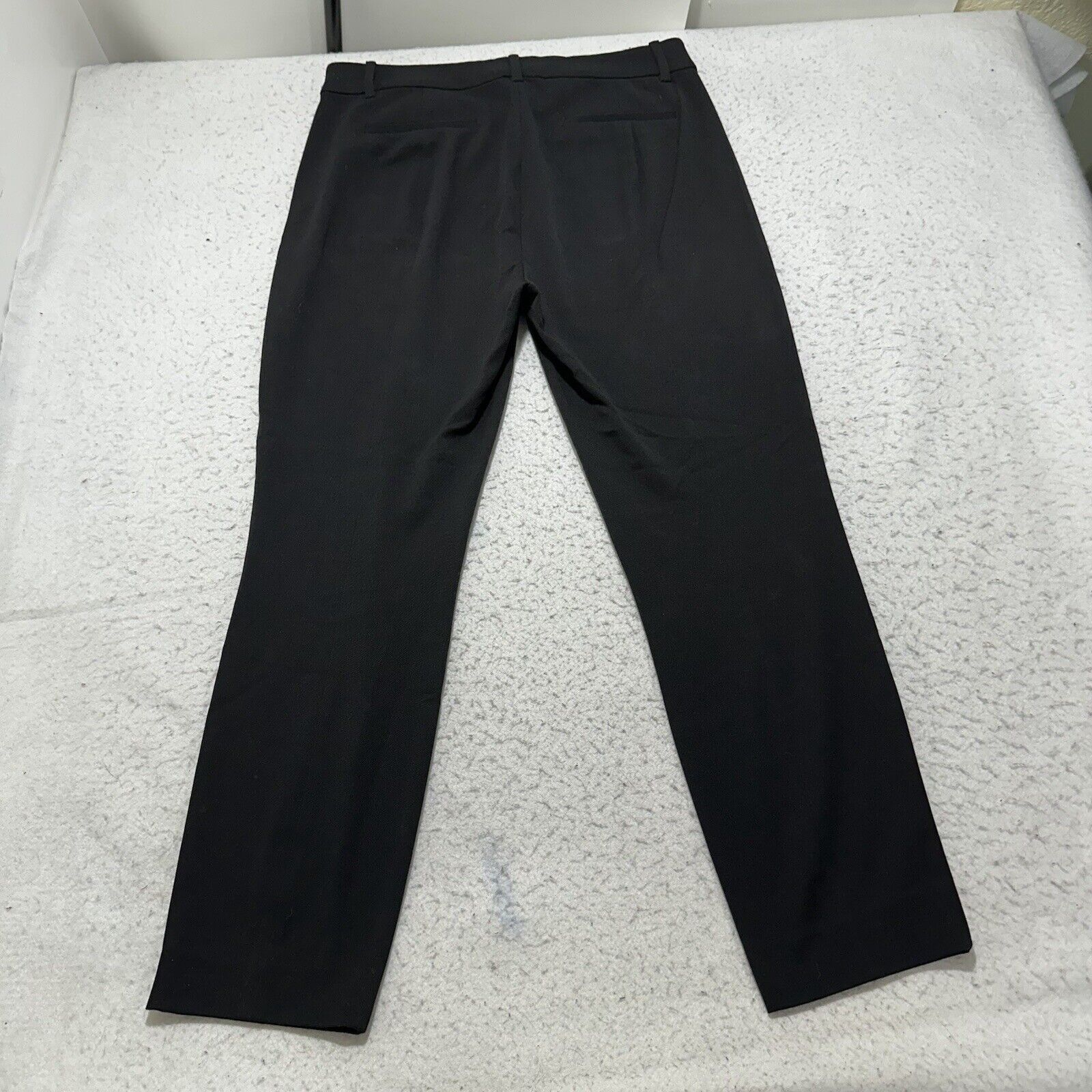 J.Crew J. Crew 8 Black Flat Front Dress Pants High Rise Stretch Size 30" / US 8 / IT 44 - 7 Thumbnail