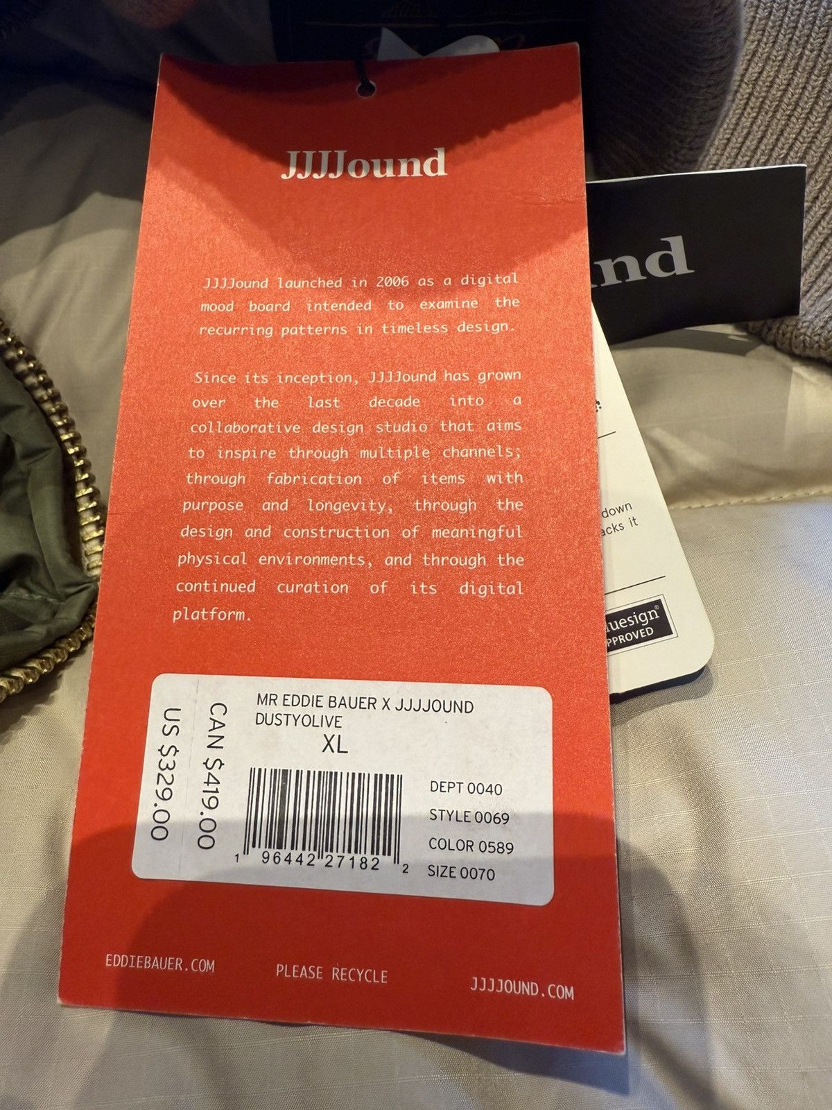 JJJJound Jjjjound X Mr Eddie Bauer Down Jacket Size US XL / EU 56 / 4 - 3 Thumbnail