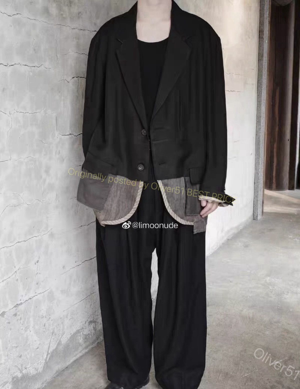 Ziggy Chen Ziggy Chen 23SS Silk‑Spliced Reversible Blazer YYYY17/2610 Size US S / EU 44-46 / 1 - 8 Thumbnail