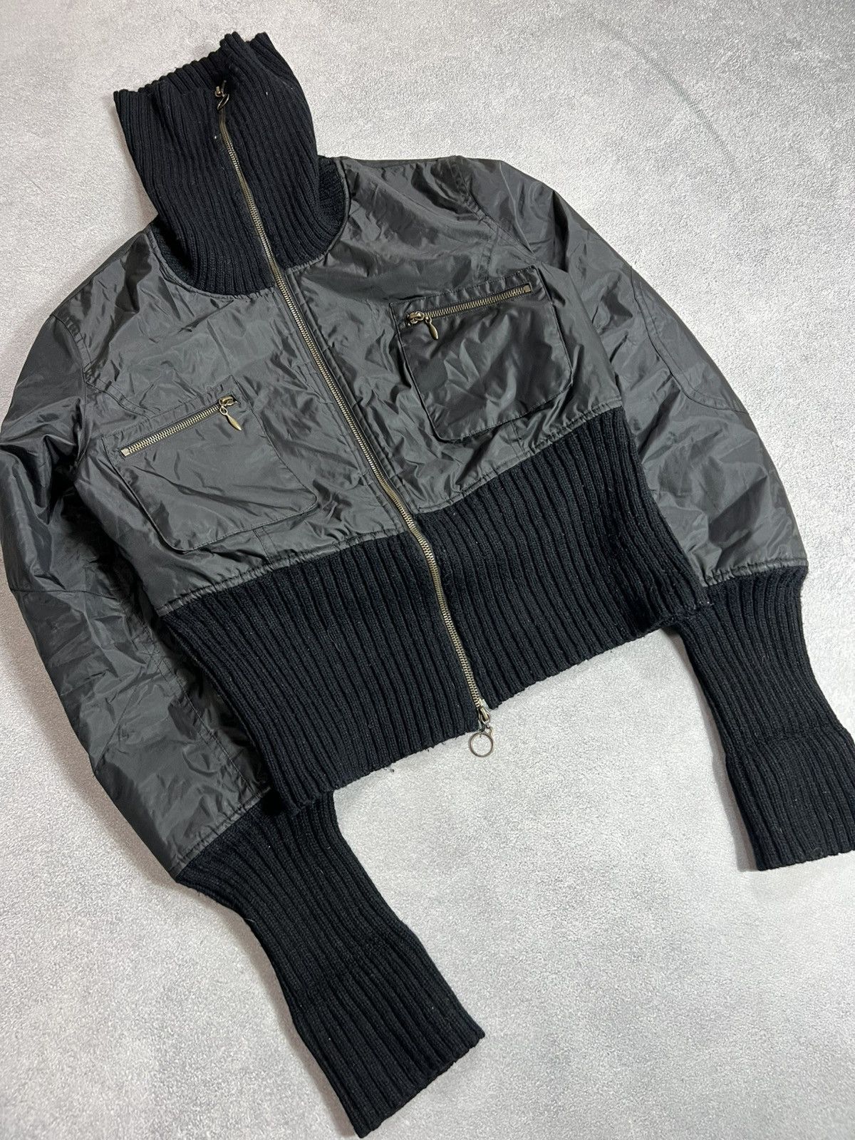 Japanese Brand VTG Punk Cargo IfSixWasNine LGB Style Cropped Bomber Jacket Size US S / EU 44-46 / 1 - 3 Thumbnail