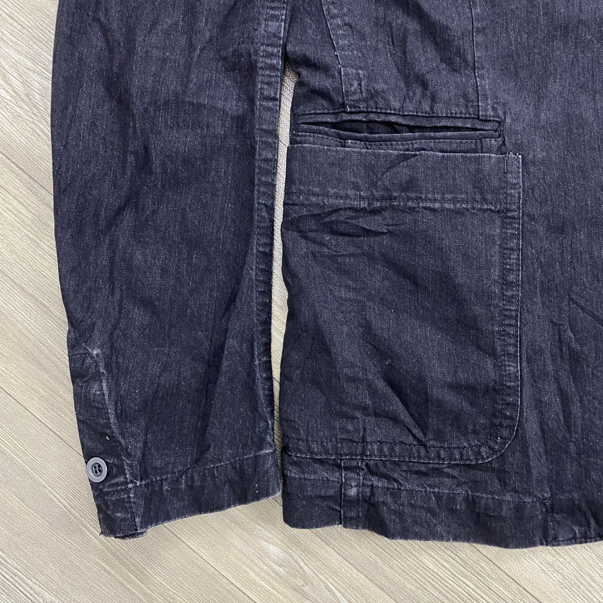 Attachment 2000s Kazuki Kumagai Attachment Blazer Denim Avang Garde Lgb Size 38R - 4 Thumbnail