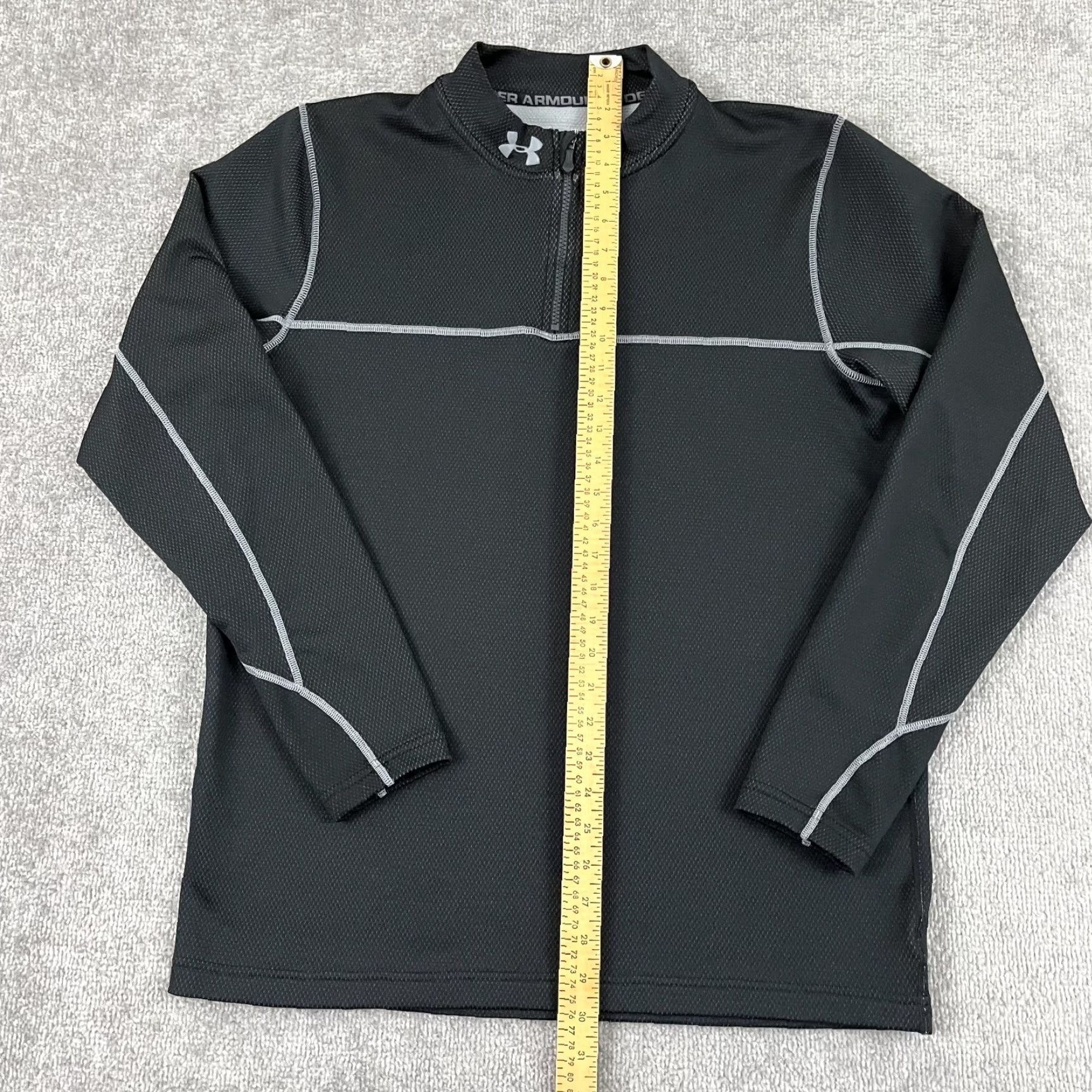 Under Armour Under Armour Pullover Mens XL Regular Fit ColdGear Mock Neck Quarter Zip Stretch Jacket Size US XL / EU 56 / 4 - 4 Thumbnail