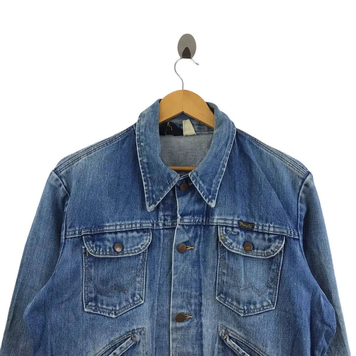 Wrangler Vintage WRANGLER SANFORIZED BLUE BELL Denim Jeans Jacket Size US M / EU 48-50 / 2 - 2 Thumbnail