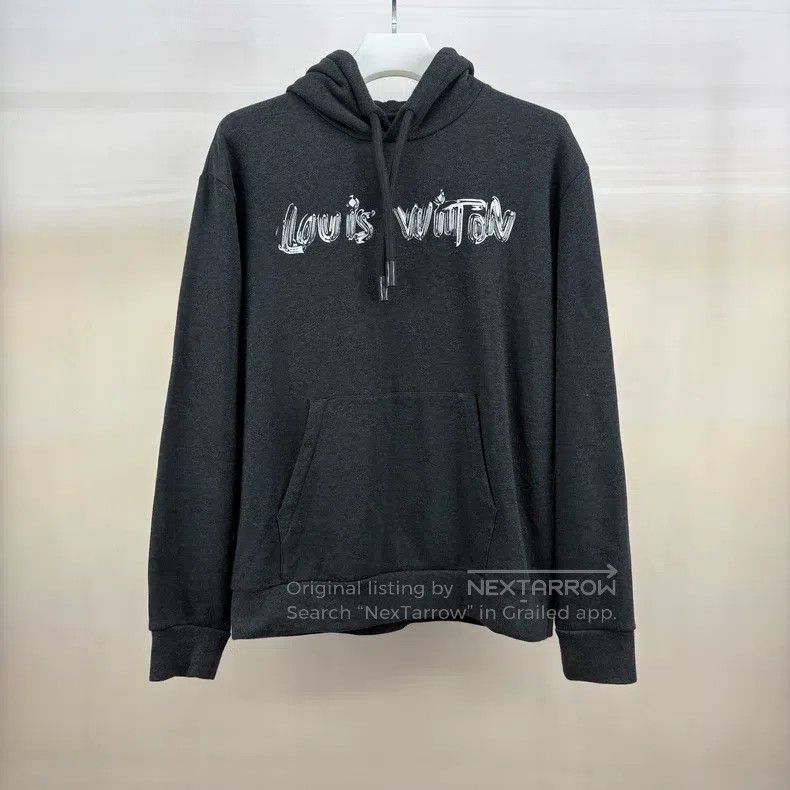 Louis Vuitton Louis Vuitton Graffiti logo hooded sweatshirt Size US M / EU 48-50 / 2 - 1 Thumbnail