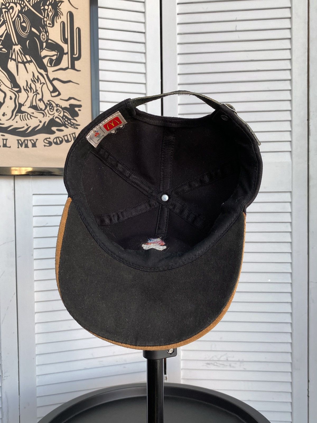 USA Olympics Vintage Atlanta 1996 Olympics Games Genuine Suede Hat Cap Size ONE SIZE - 18 Thumbnail
