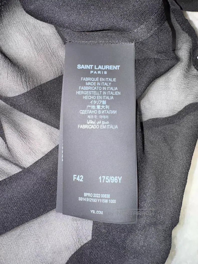 Saint Laurent Paris Saint Laurent Paris Black Silk See-through Shirt Size M / US 6-8 / IT 42-44 - 4 Thumbnail