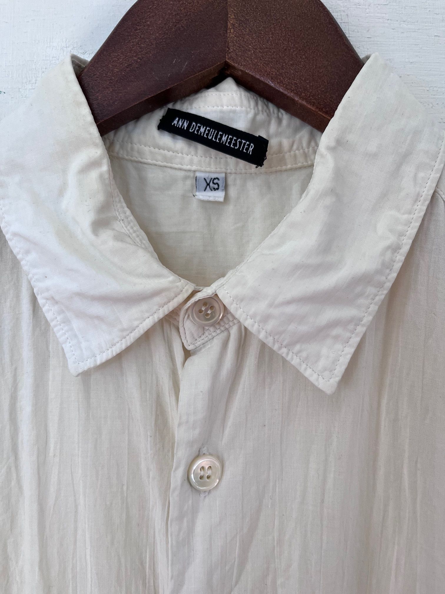 Ann Demeulemeester DELETING SOON - RARE VINTAGE SLEEVELESS SHIRT Size US XS / EU 42 / 0 - 2 Thumbnail