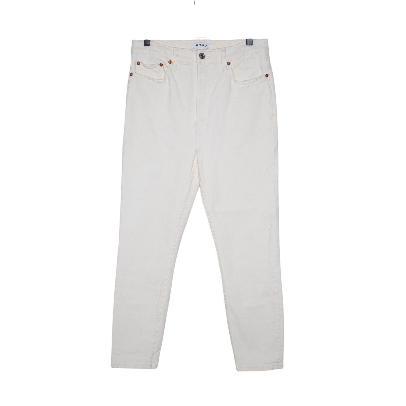 RE/DONE Re/Done 90s High Rise Ankle Crop Jeans Size 30" / US 8 / IT 44 - 2 Thumbnail