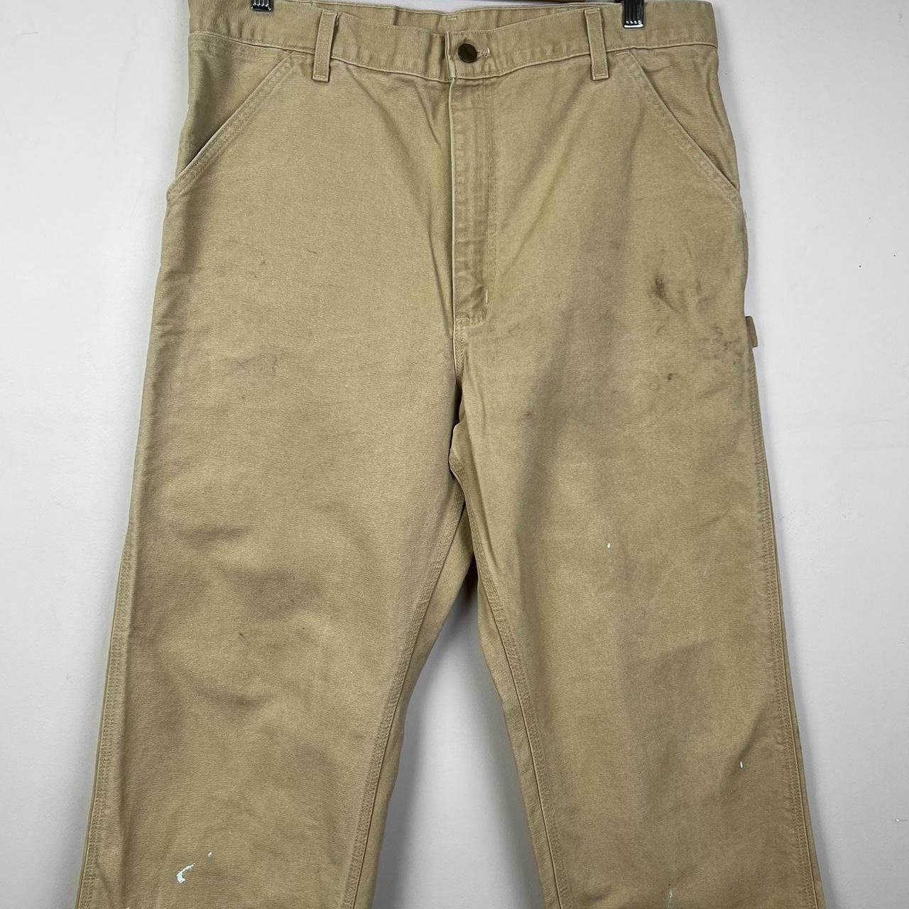 Carhartt Carhartt Men's Beige Work Pants 00s Size US 36 / EU 52 - 4 Thumbnail