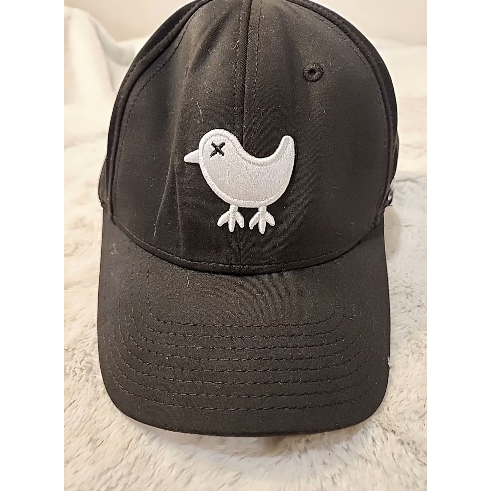 Vintage Bad Birdie Script Hat Cap Golf Hat Adjustable Snapback Adult Mens Black Size ONE SIZE - 2 Thumbnail