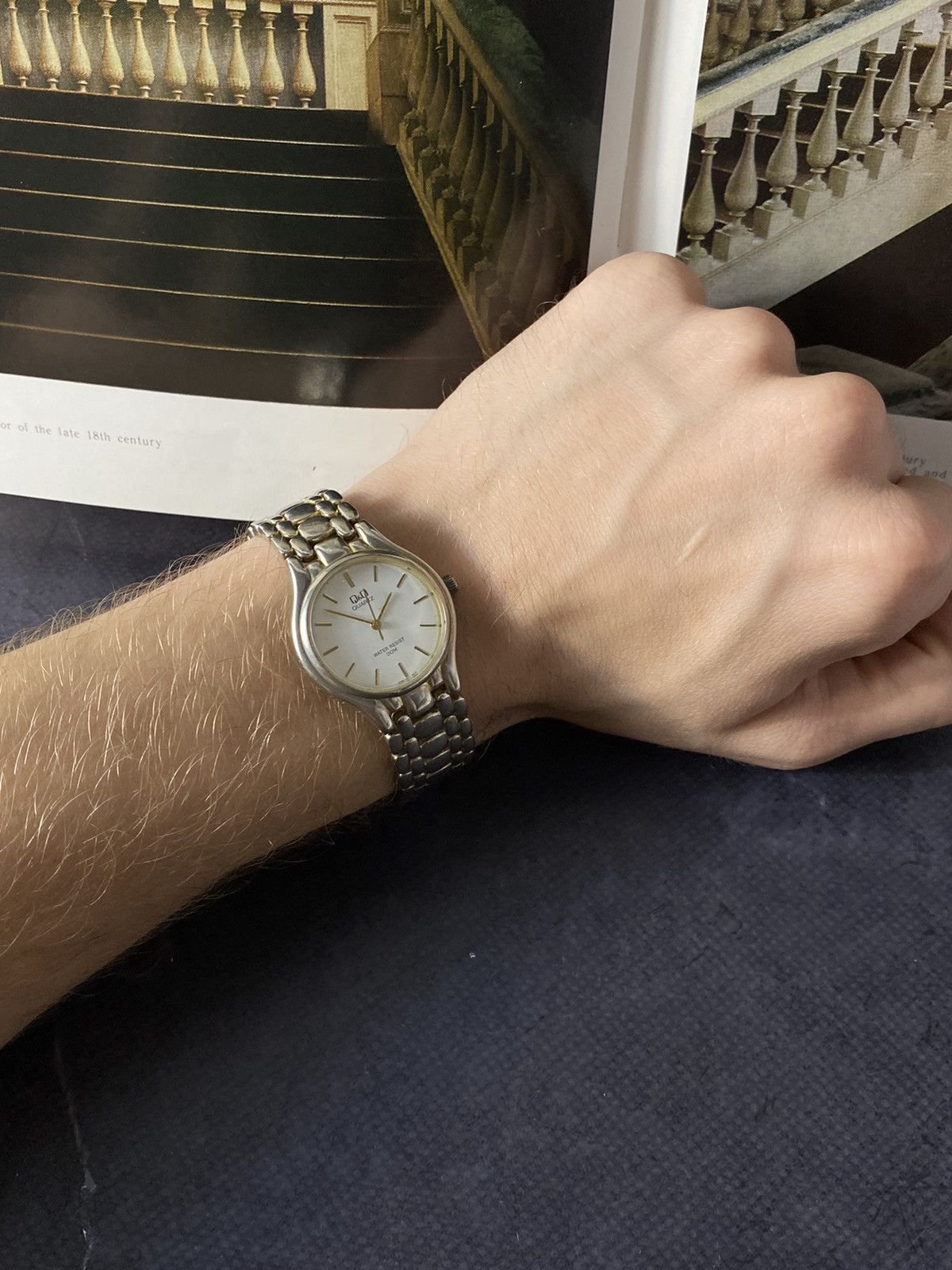 Japanese Brand Vintage Q&Q Quartz Watch Water Resist 30M Size ONE SIZE - 8 Thumbnail