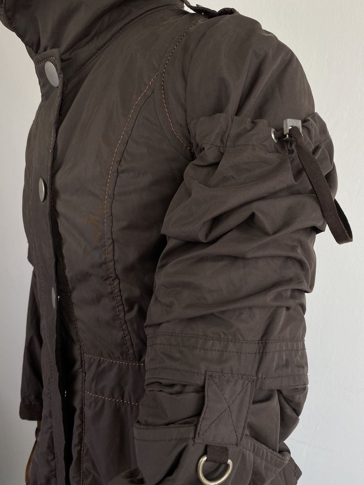 Marithe + Francois Girbaud 2000’s MFG Parachute Bondage Cargo Jacket Size L / US 10 / IT 46 - 7 Thumbnail
