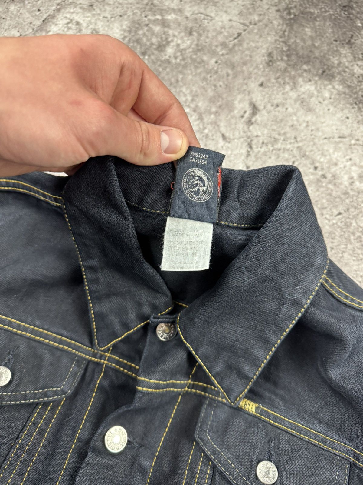 Diesel VINTAGE Y2K DIESEL PATCH DENIM JACKET AVANT GARDE RICK OWENS Size S / US 4 / IT 40 - 5 Thumbnail
