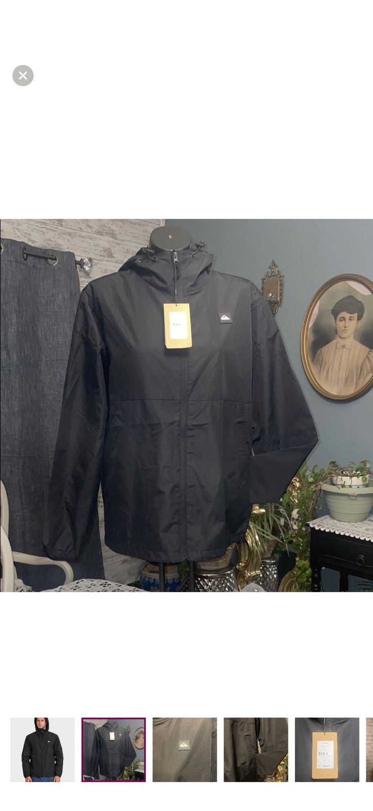 Quiksilver Quicksilver black windbreaker Size US M / EU 48-50 / 2 - 2 Thumbnail