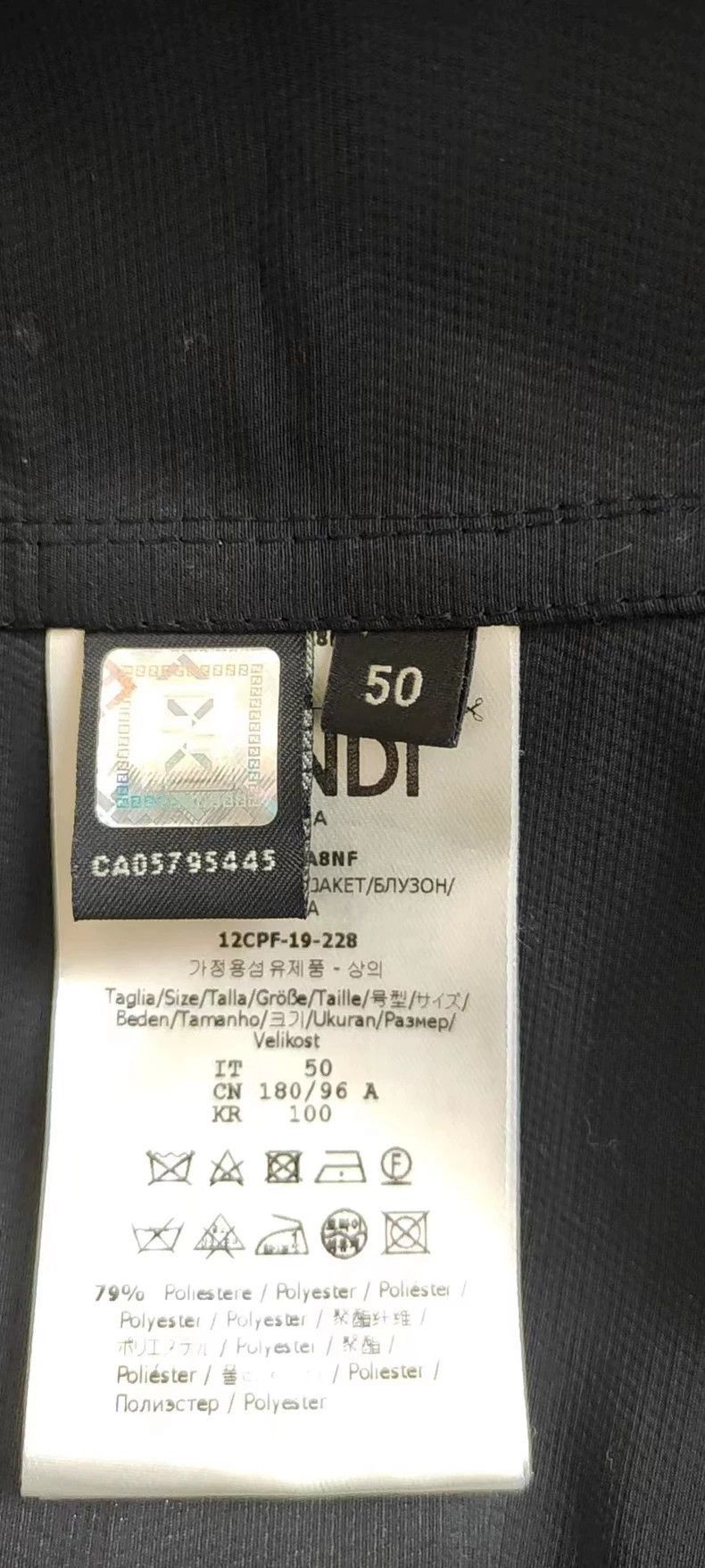 Fendi Fendi Metallic Logo Overshirt Size US XL / EU 56 / 4 - 4 Thumbnail