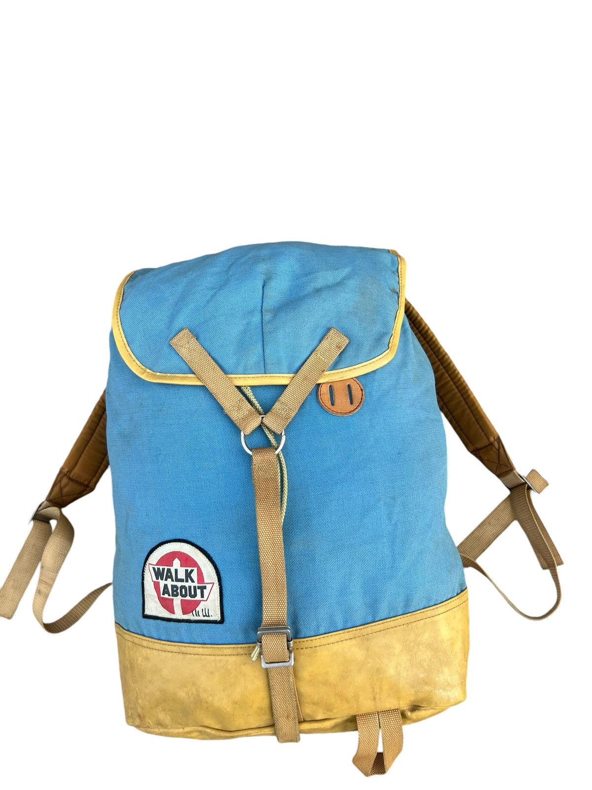 Vintage Vintage 80s WALK ABOUT Faded Stains Muddy Backpack Size ONE SIZE - 7 Thumbnail
