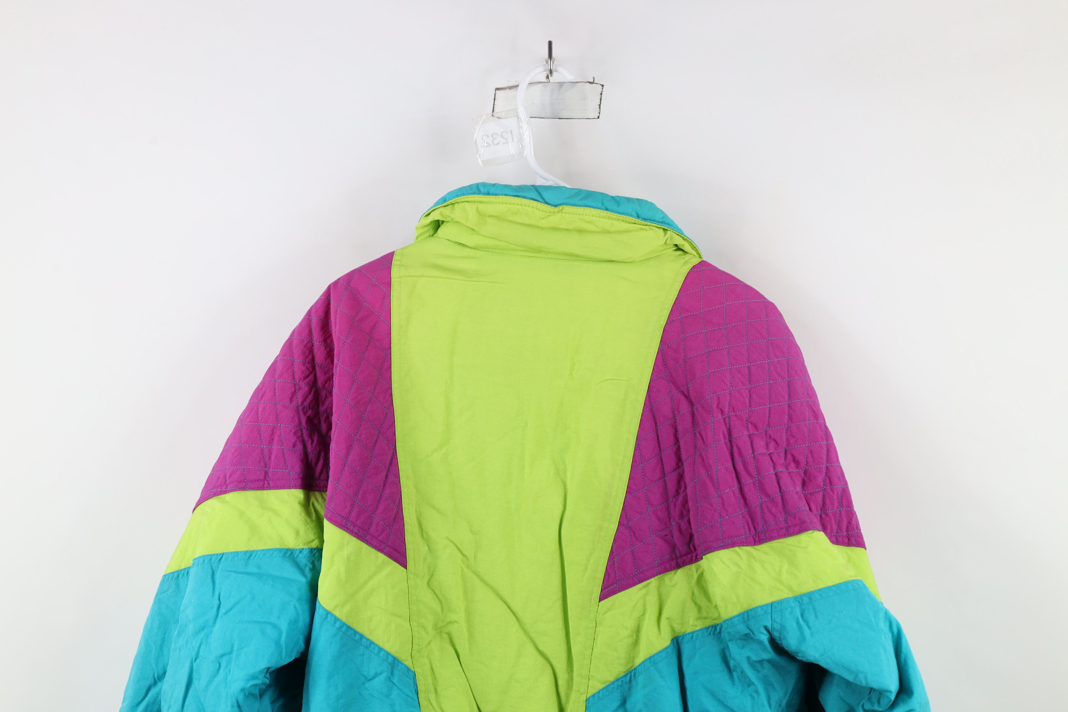 Helly Hansen × Vintage Vintage 90s Helly Hansen Ski Snowboard Puffer Jacket Neon Size XL / US 12-14 / IT 48-50 - 14 Thumbnail
