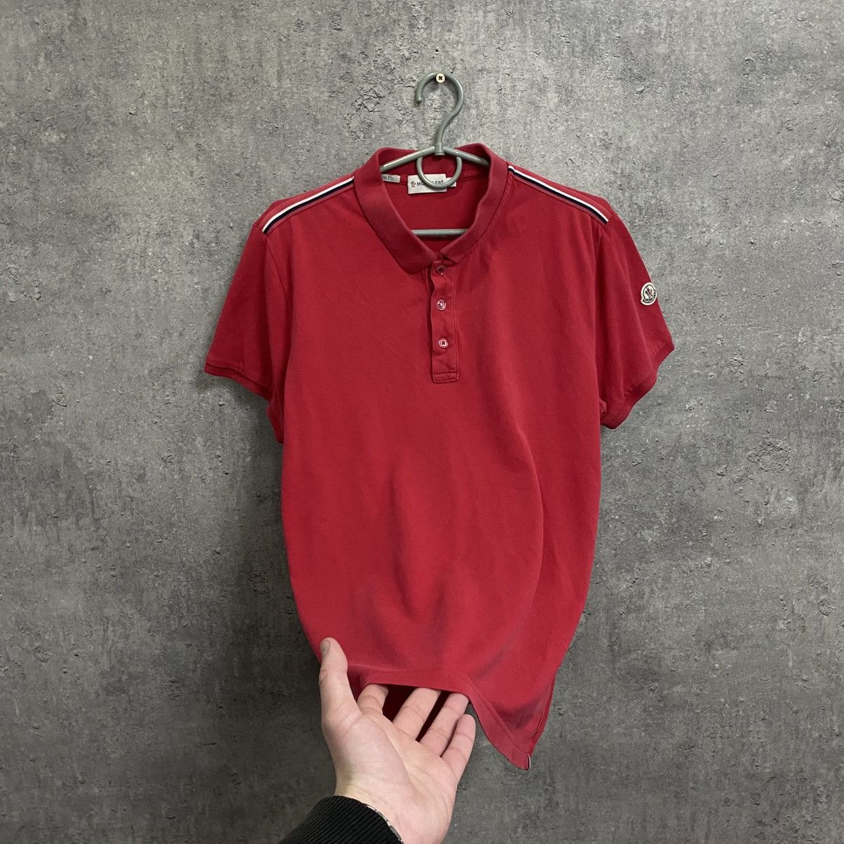 Moncler Moncler Polo T-shirt Size US L / EU 52-54 / 3 - 2 Thumbnail