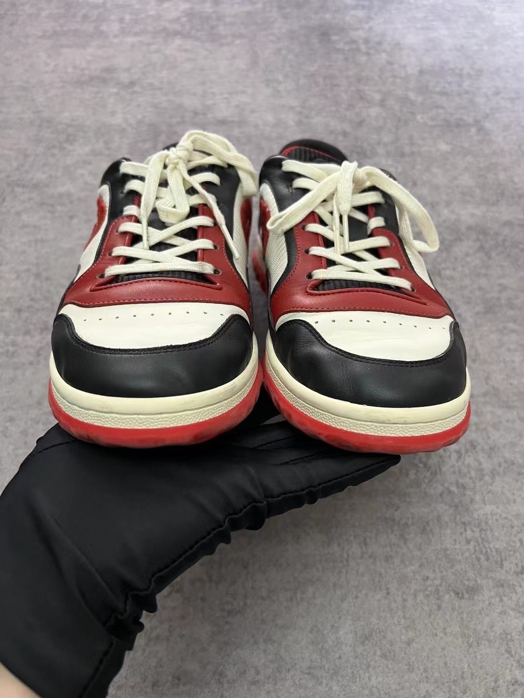 Gucci Gucci MAC80 black and red stitching side label vintage snea Size US 8.5 / EU 41-42 - 3 Thumbnail