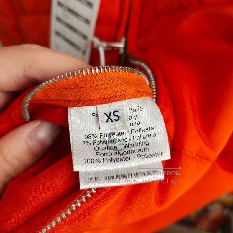 Hermes HERMES Orange Down Vest XS. Size US XS / EU 42 / 0 - 5 Thumbnail