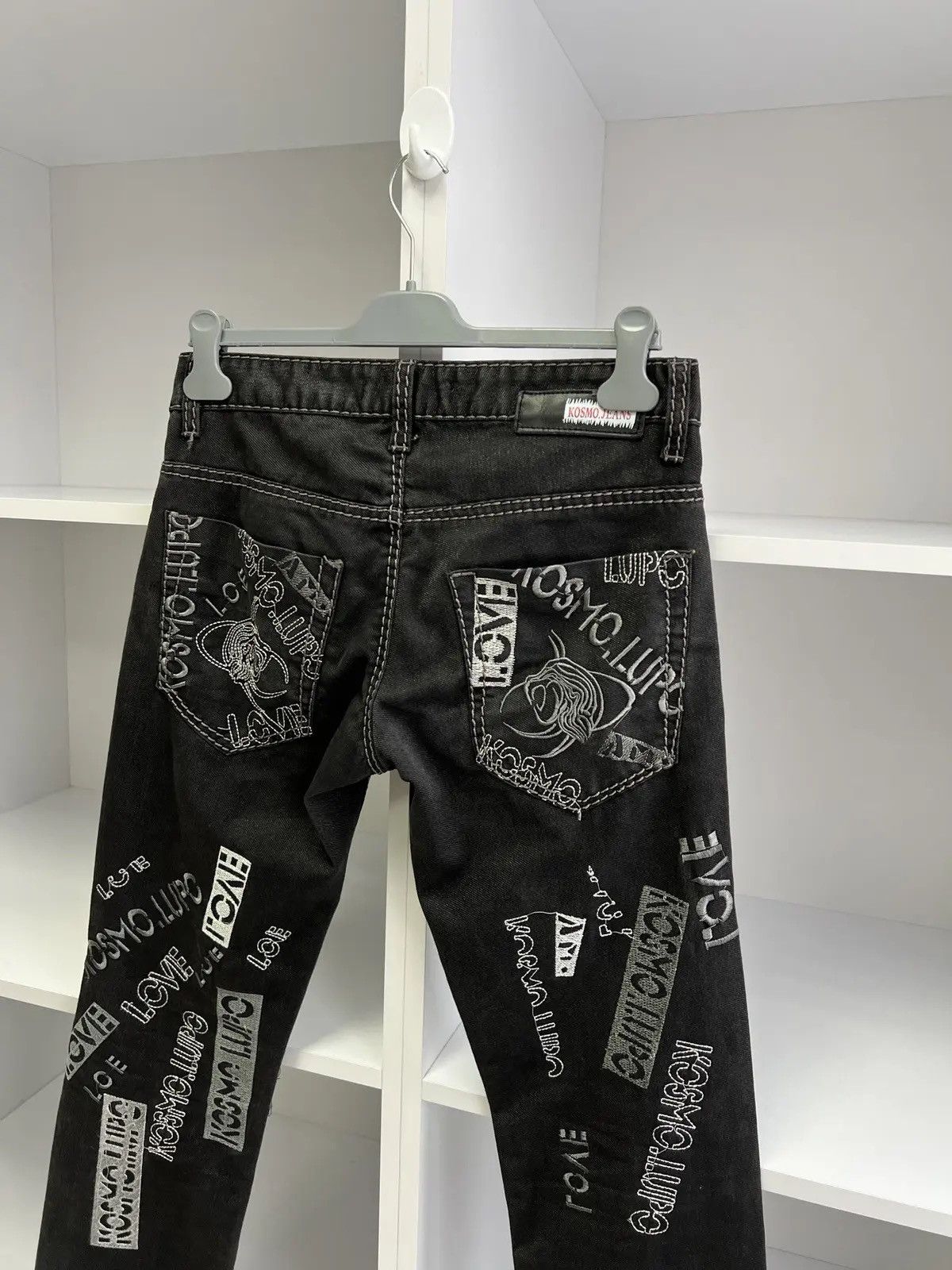Japanese Brand × Vintage Vintage Kosmolupo Y2K Japanese Style Archival Black Pants Size US 30 / EU 46 - 12 Thumbnail