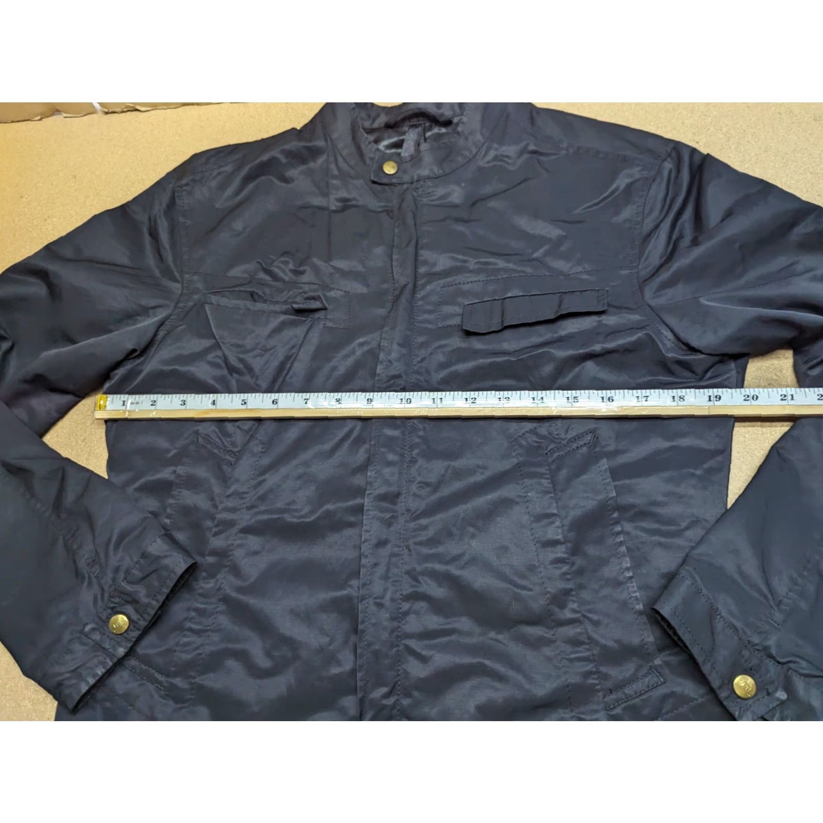 J.Lindeberg J. Lindeberg Jacket Mens Size M Black Full Zip Biker Pockets Size US M / EU 48-50 / 2 - 7 Thumbnail