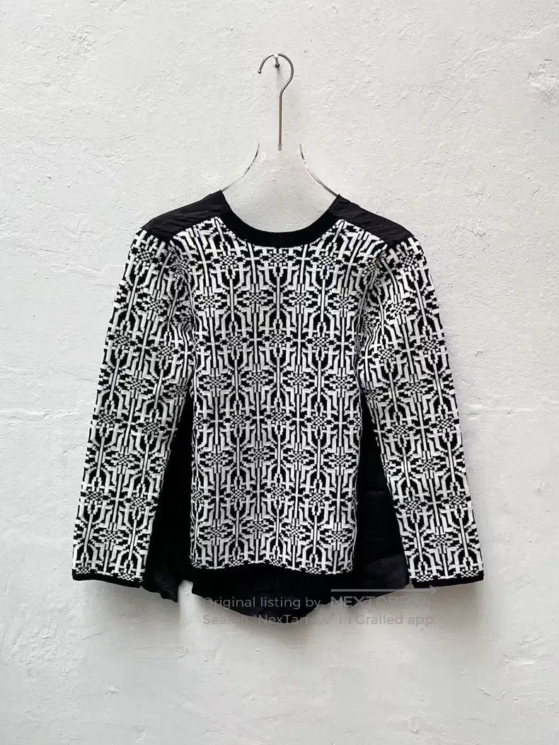 Comme des Garcons Comme Des Garcons Snowflake Patchwork Sweater Size S / US 4 / IT 40 - 1 Thumbnail