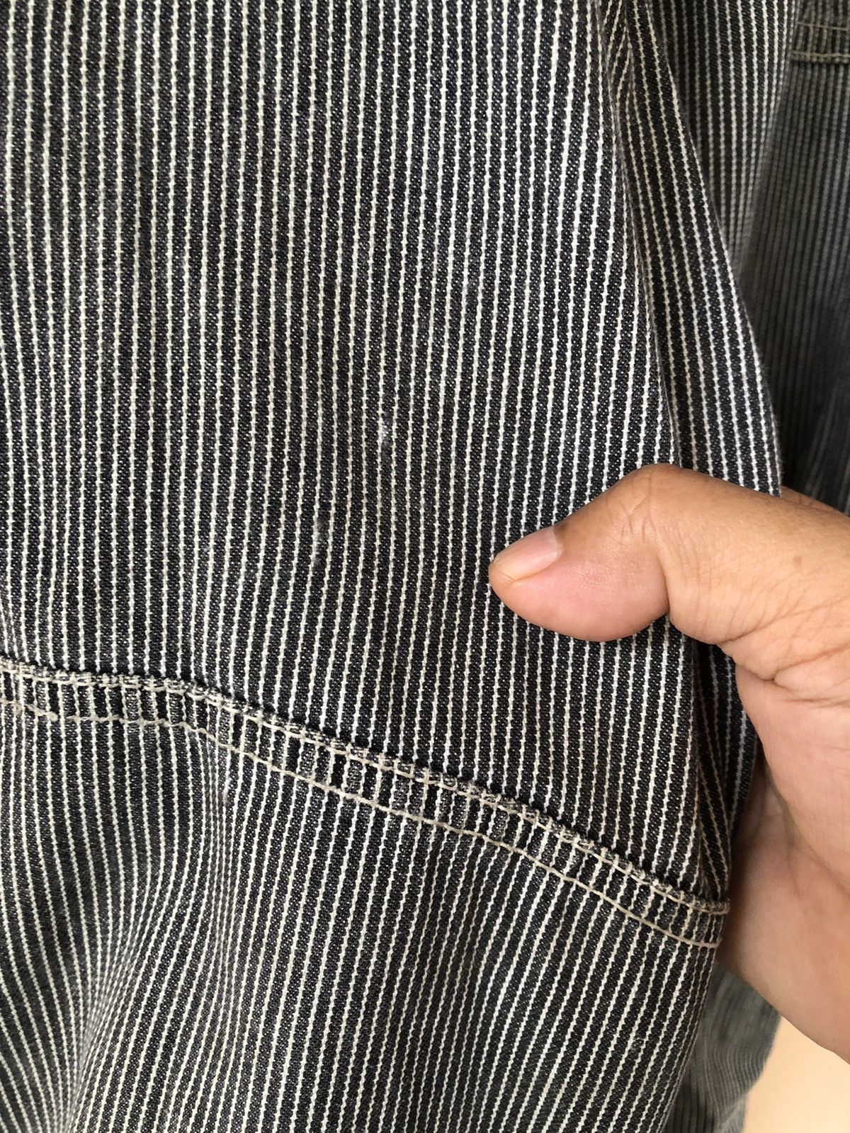 Japanese Brand × Vintage Vintage DOGMAN Small Stripe Cargo Pant Size US 35 - 10 Thumbnail