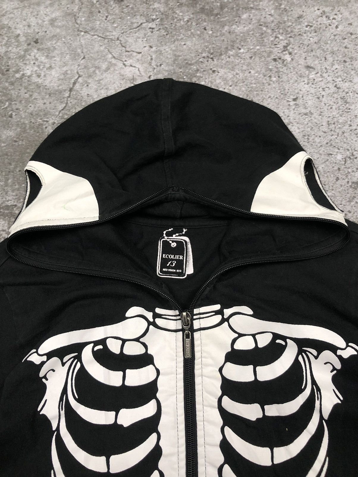 Hysteric Glamour × If Six Was Nine Ecolier Skull Fullface Skeleton Gothic Style Zip Hoodie Size US M / EU 48-50 / 2 - 5 Thumbnail