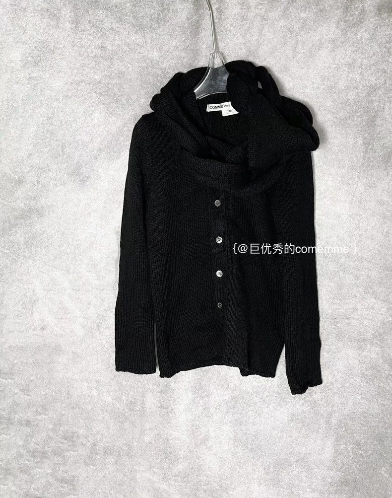 Comme des Garcons Comme Des Garcons Chain-and-loop scarf, one-piece knit jac Size XS / US 0-2 / IT 36-38 - 6 Thumbnail
