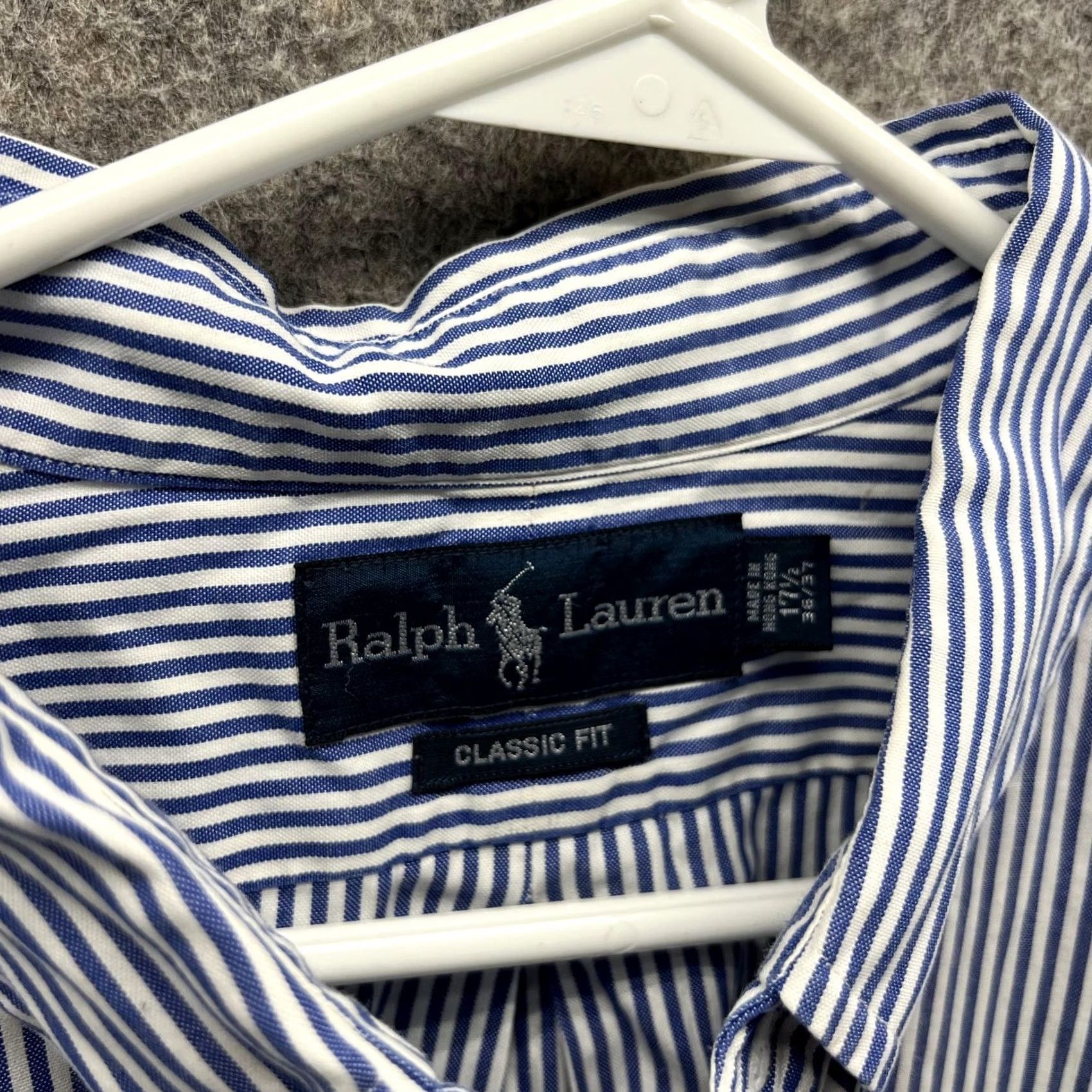 Polo Ralph Lauren Polo Ralph Lauren Shirt - Men 17.5 36/37 Blue Casual Button Down Striped Vintage Size US XXL / EU 58 / 5 - 5 Thumbnail