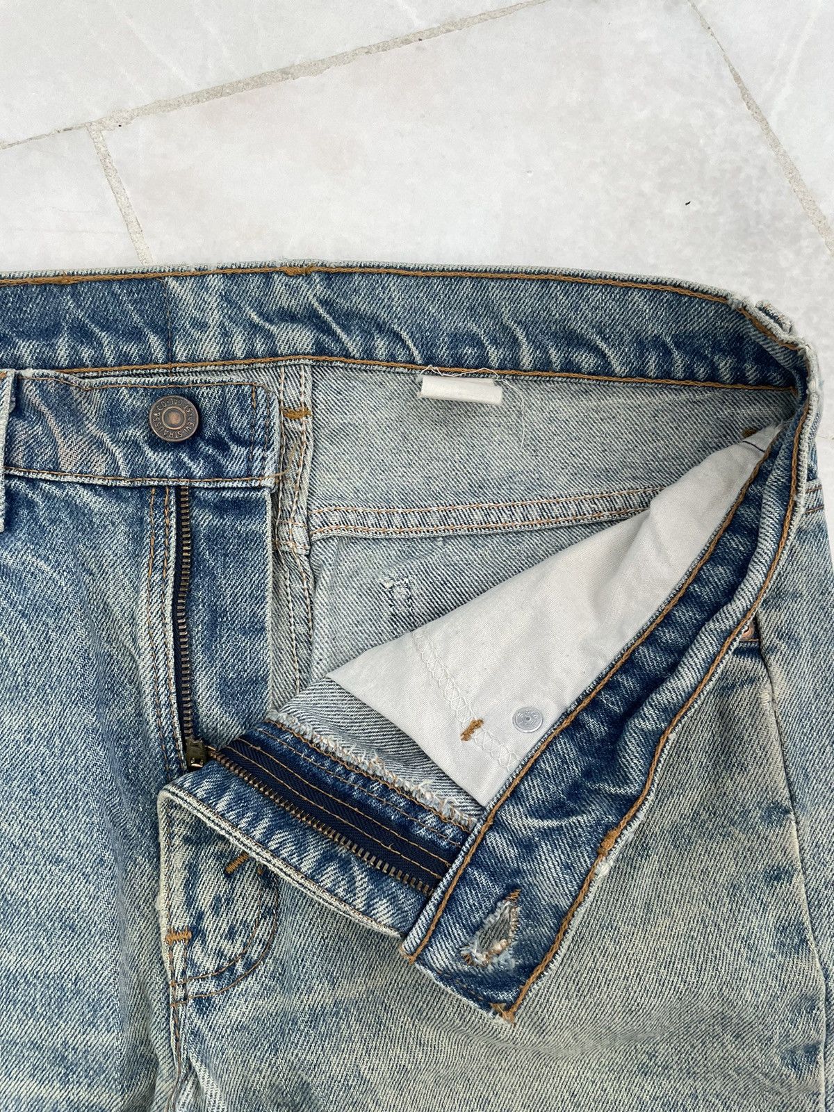 Levi's × Vintage Vintage Levis 517 Single R Distressed Jeans Size US 31 - 5 Thumbnail