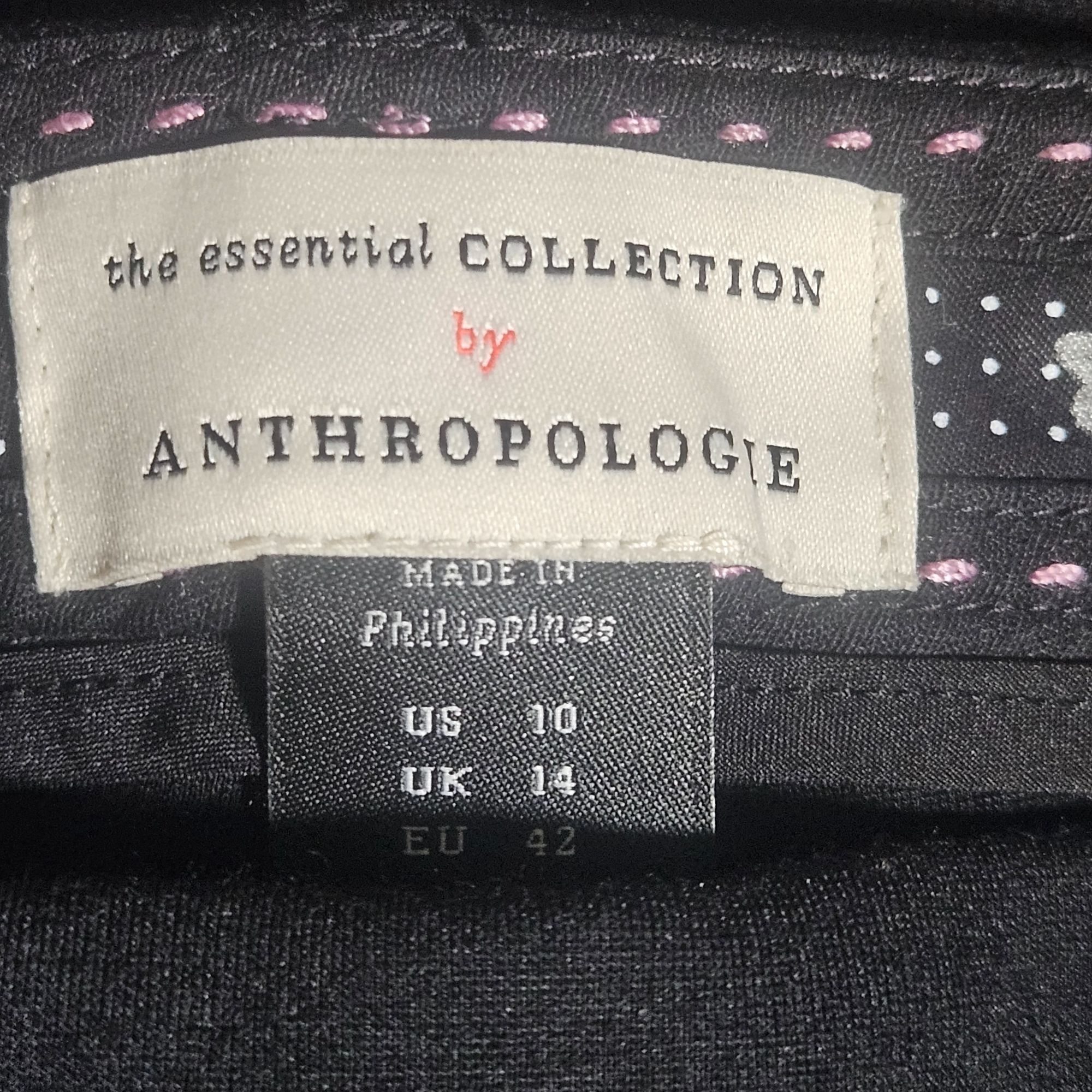 Anthropologie Anthropologie Women Black Thick Stretch Pant 10 Quiet Luxury Size 32" / US 10 / IT 46 - 4 Thumbnail