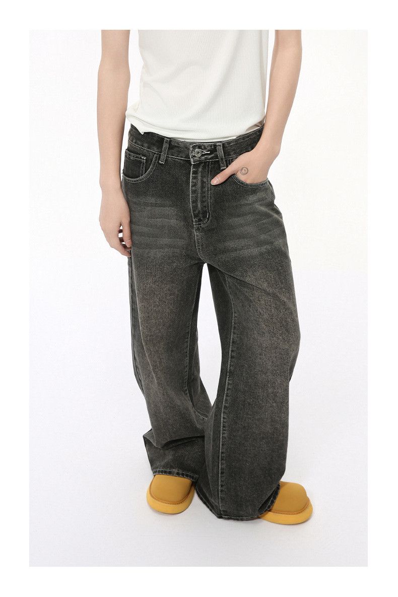 Vintage Vintage distressed straight-leg loose-fitting jeans Size US 32 / EU 48 - 3 Thumbnail