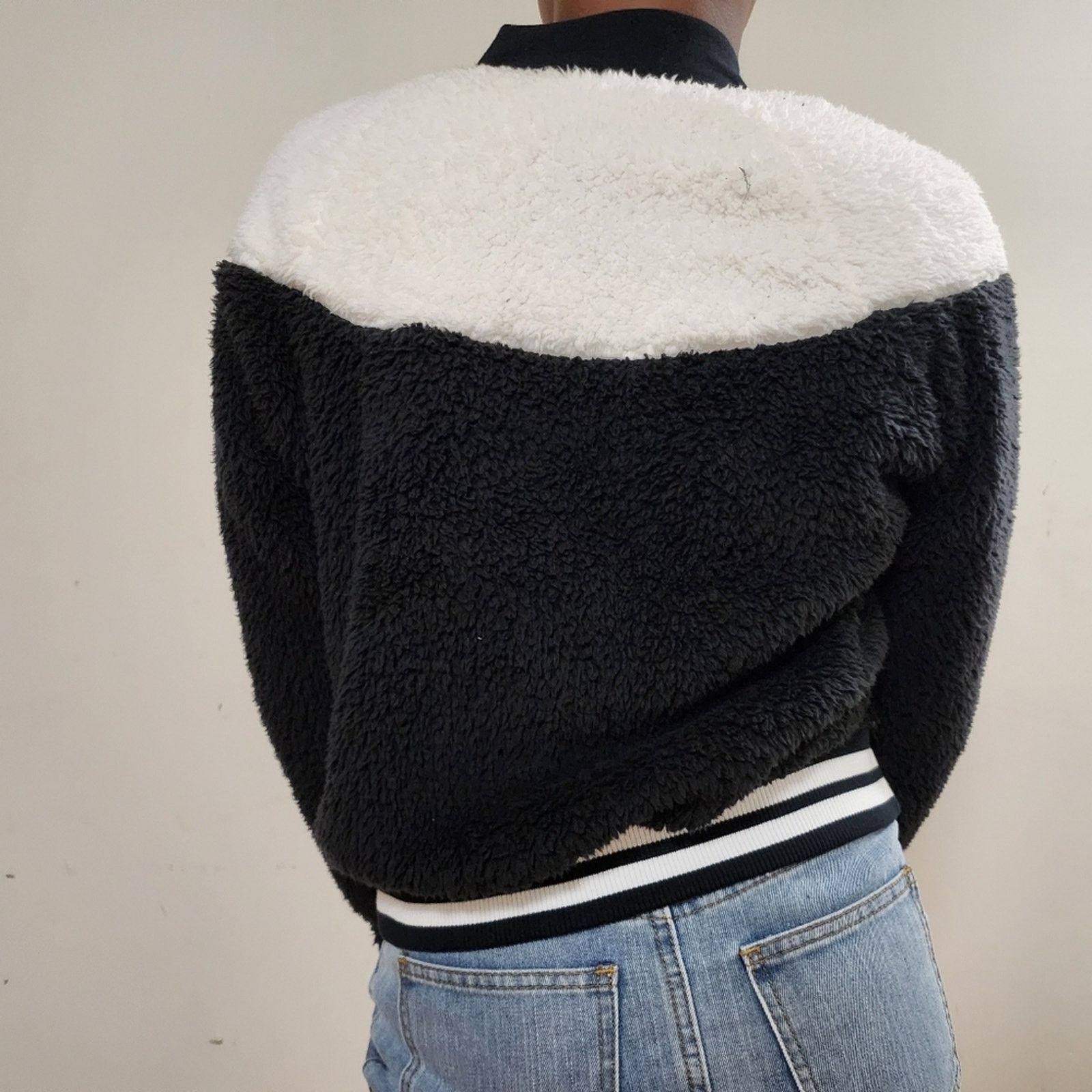 Nike Nike-Panda Sherpa jacket NWOT Size M / US 6-8 / IT 42-44 - 2 Thumbnail
