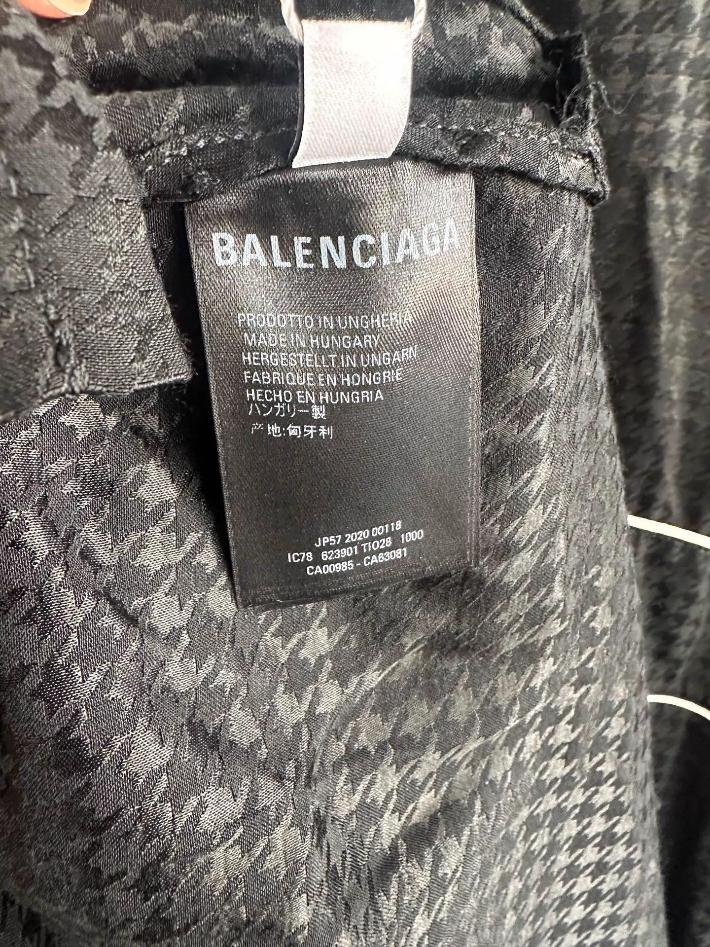 Balenciaga Balenciaga Double B Embroidered Check Black Jacket XS Size US XS / EU 42 / 0 - 3 Thumbnail