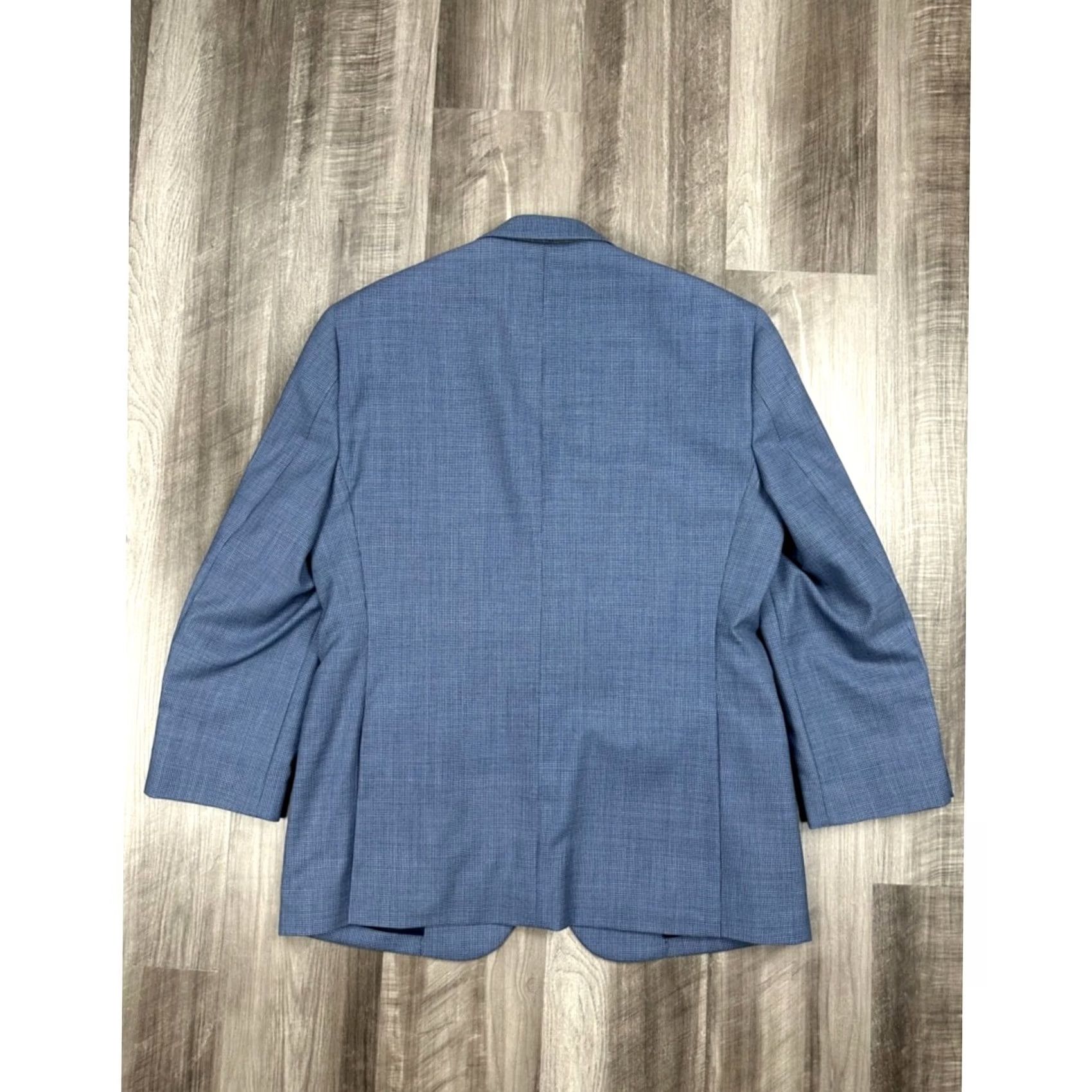 Jos. A. Bank Jos. A. Bank Traveller Tailored Fit Textured Wool Blazer - 42R, Blue, Men, 2 Piece, Blazer, Wool (100%), Regular, 42R, 2 Piece Listing Size 42R - 2 Thumbnail