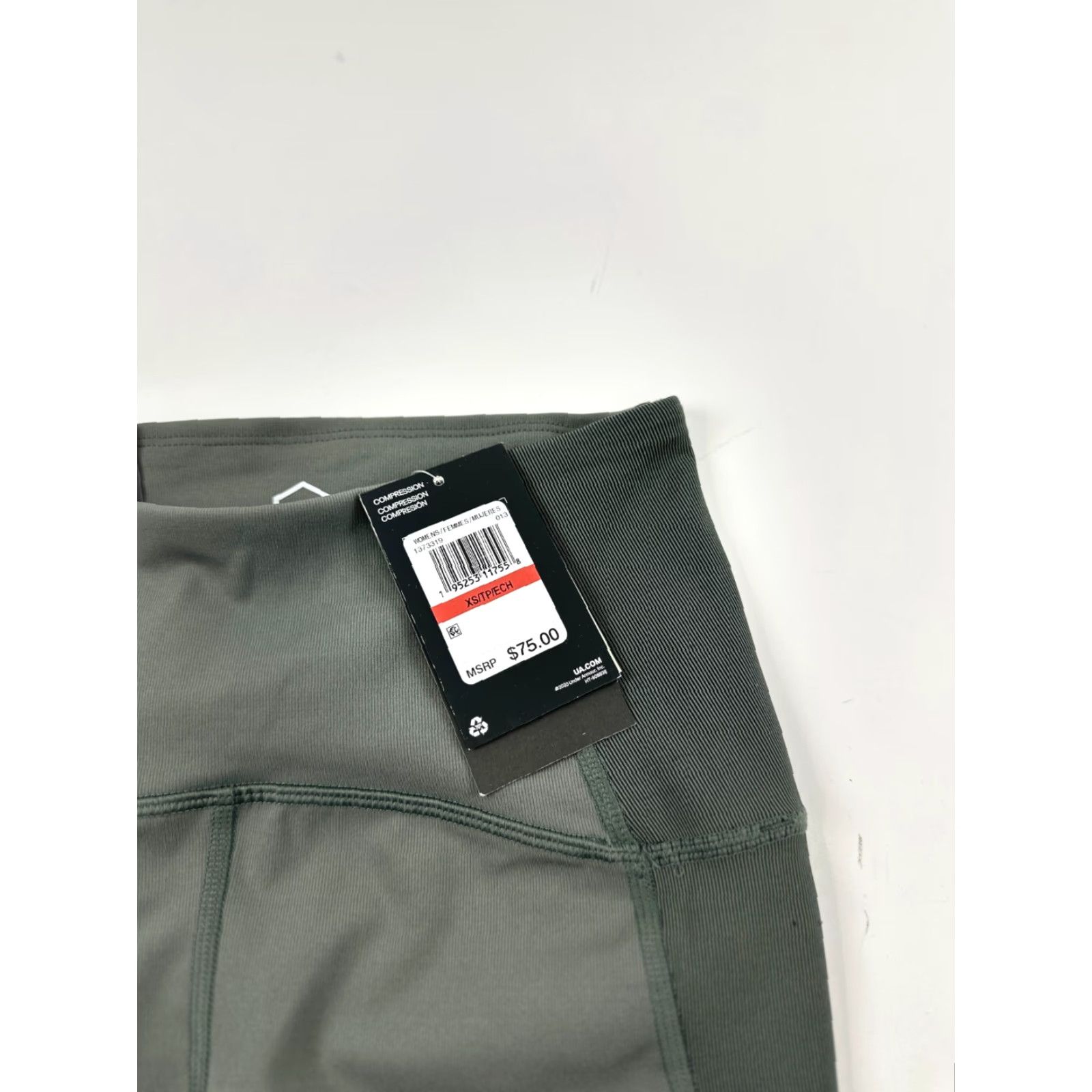Under Armour Under Armour Legging Women XS Green Heatgear Stretch High Waisted High Rise Yoga Size 26" / US 2 / IT 38 - 5 Thumbnail