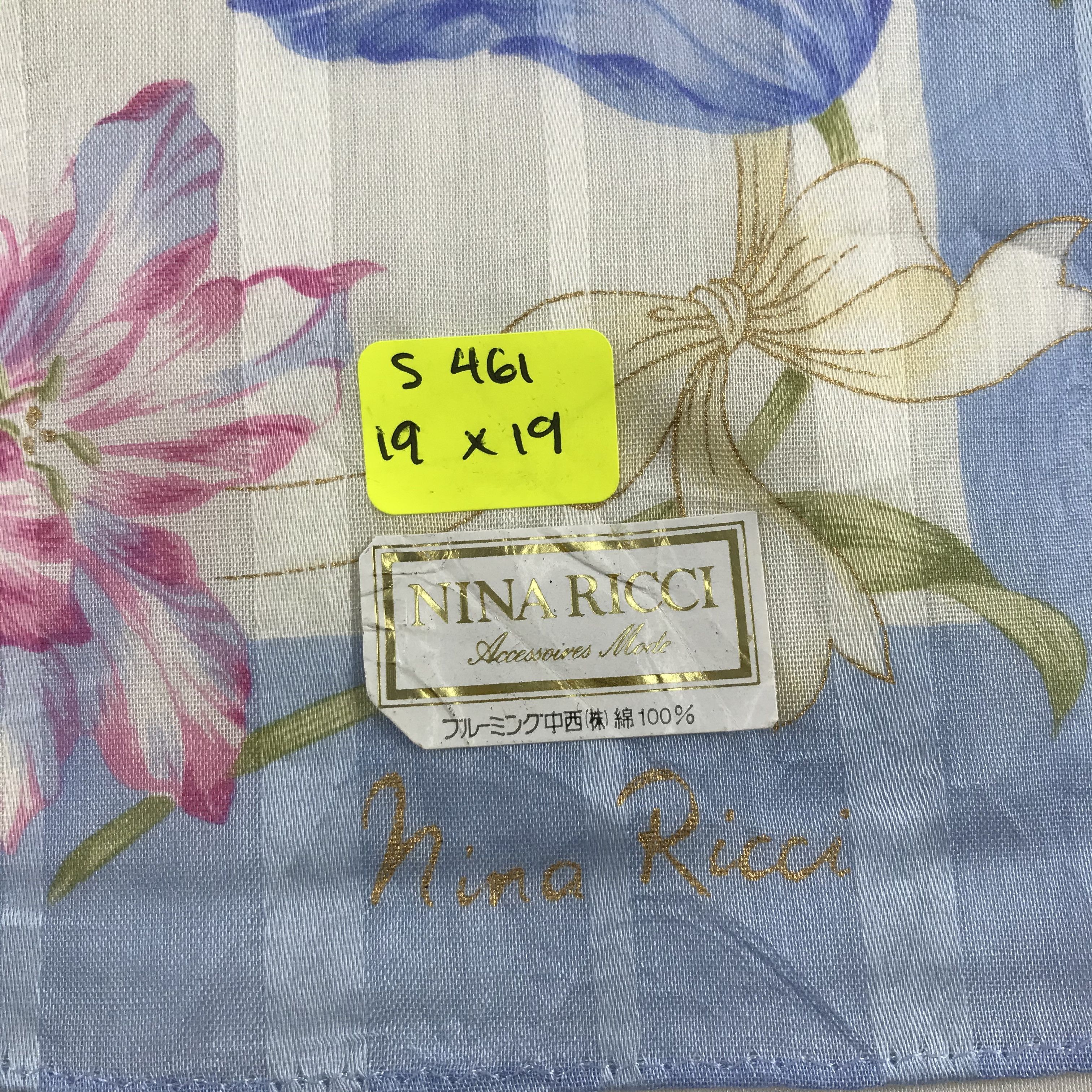 Nina Ricci × Vintage Nina Ricci Bandana / Handkerchief / Neckerchief - S461 Size ONE SIZE - 5 Thumbnail