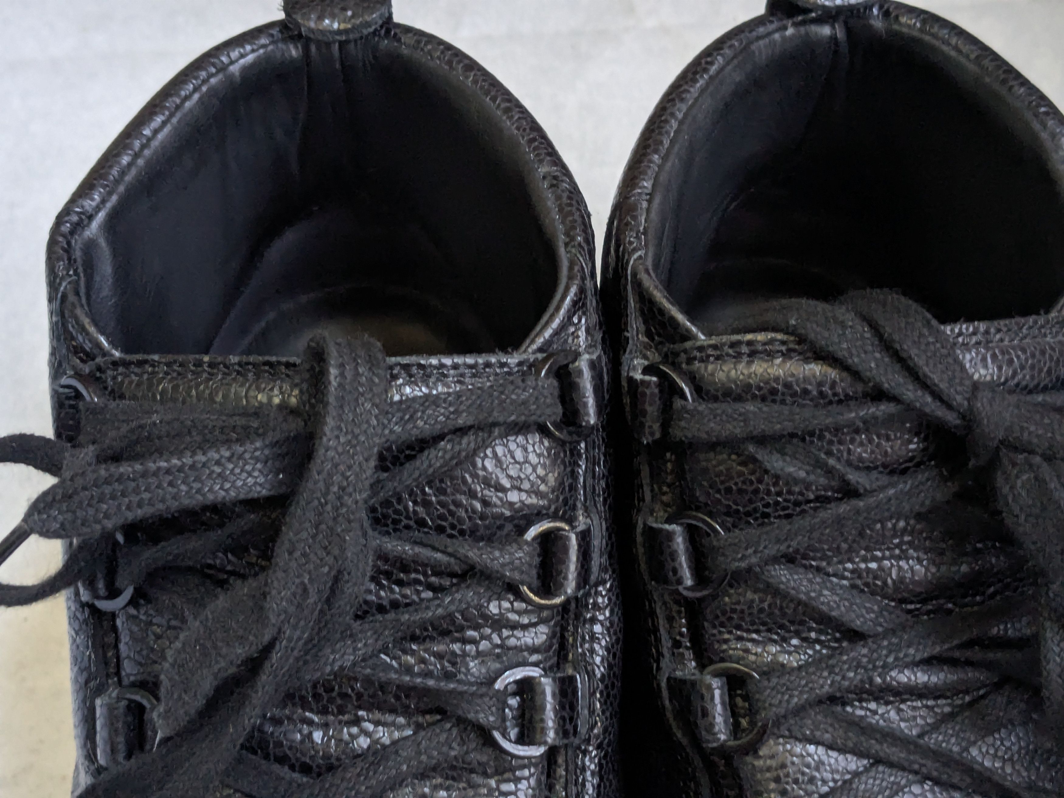 Balenciaga Balenciaga Arena High Top Sneakers Black 11 Leather Size US 11 / EU 44 - 2 Thumbnail